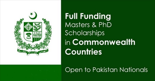 Commonwealth Scholarships from UK and New Zealand for Pakistani Students