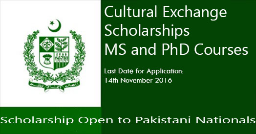 Fully Funded Cultural Exchange Scholarships Program for Pakistani Students 2017