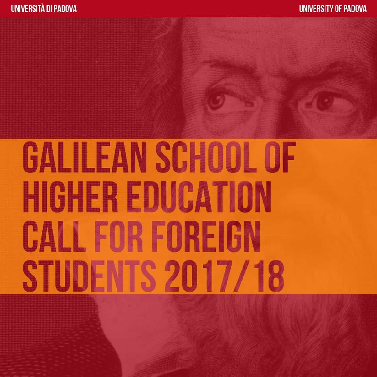 Galilean School of Higher Education Scholarships for Foreign Students in Italy, 2017