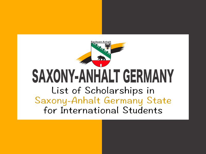 Scholarships in Saxony-Anhalt Germany State for International students