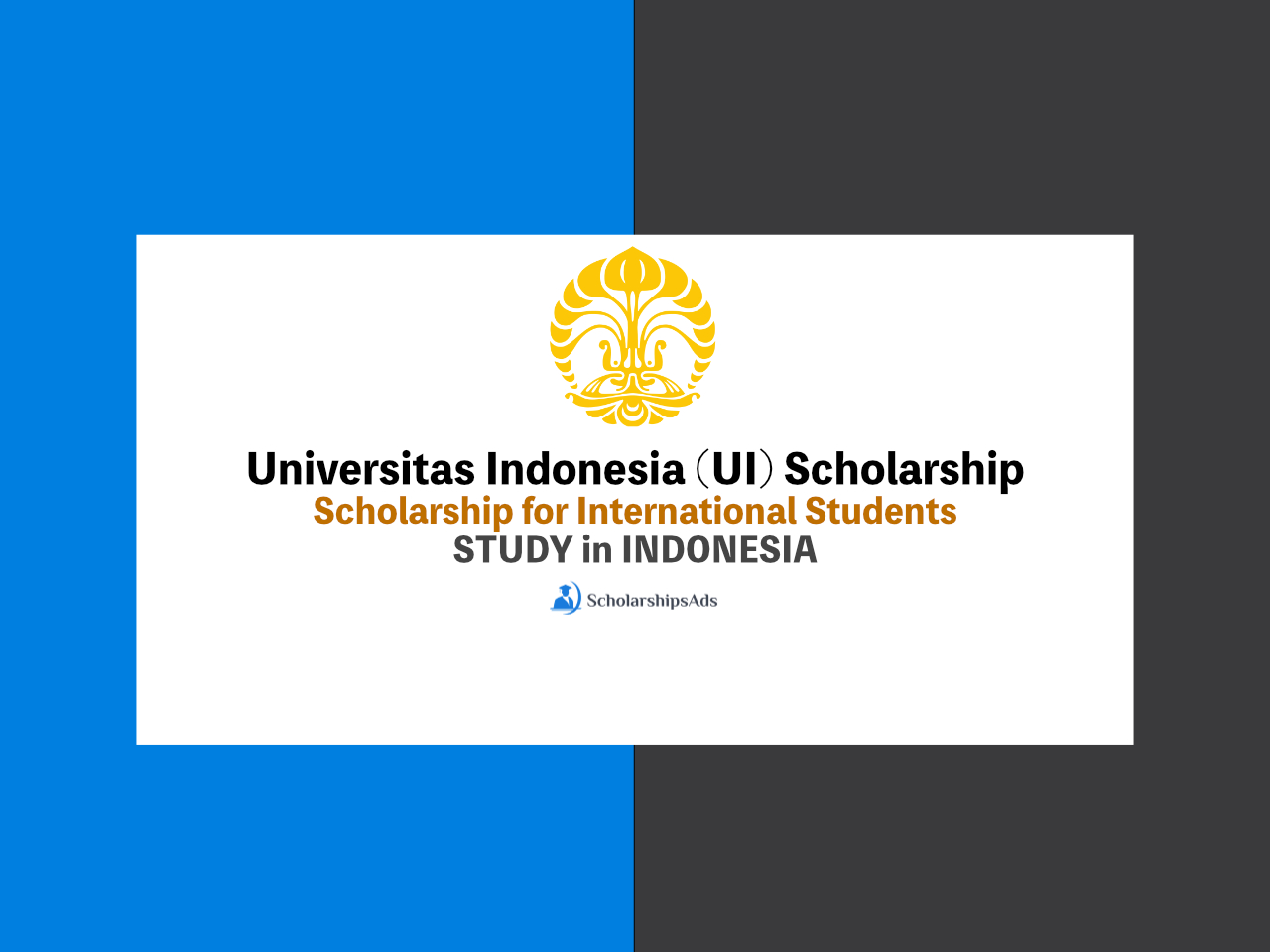 Universitas Indonesia (UI) International Student Scholarship