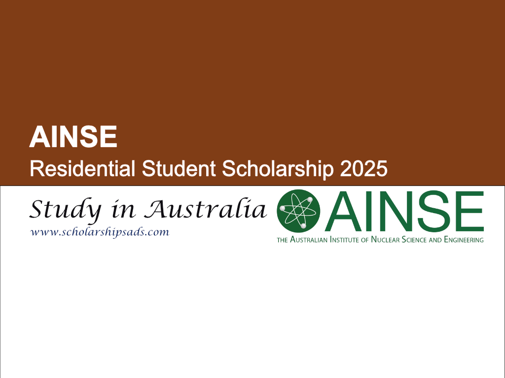 AINSE Australia Residential Student Scholarship 2025