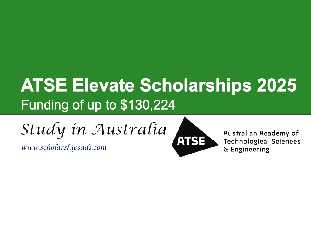 Australian Academy of Technological Sciences and Engineering Australia Elevate Scholarships 2025