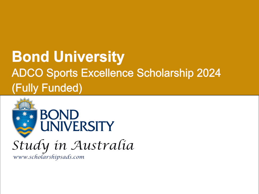 Bond University ADCO Sports Excellence Scholarship 2024 in Australia (Fully Funded)