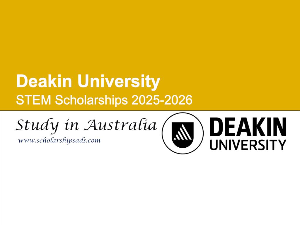 Deakin University Australia STEM Scholarships 2025-2026 for International Students