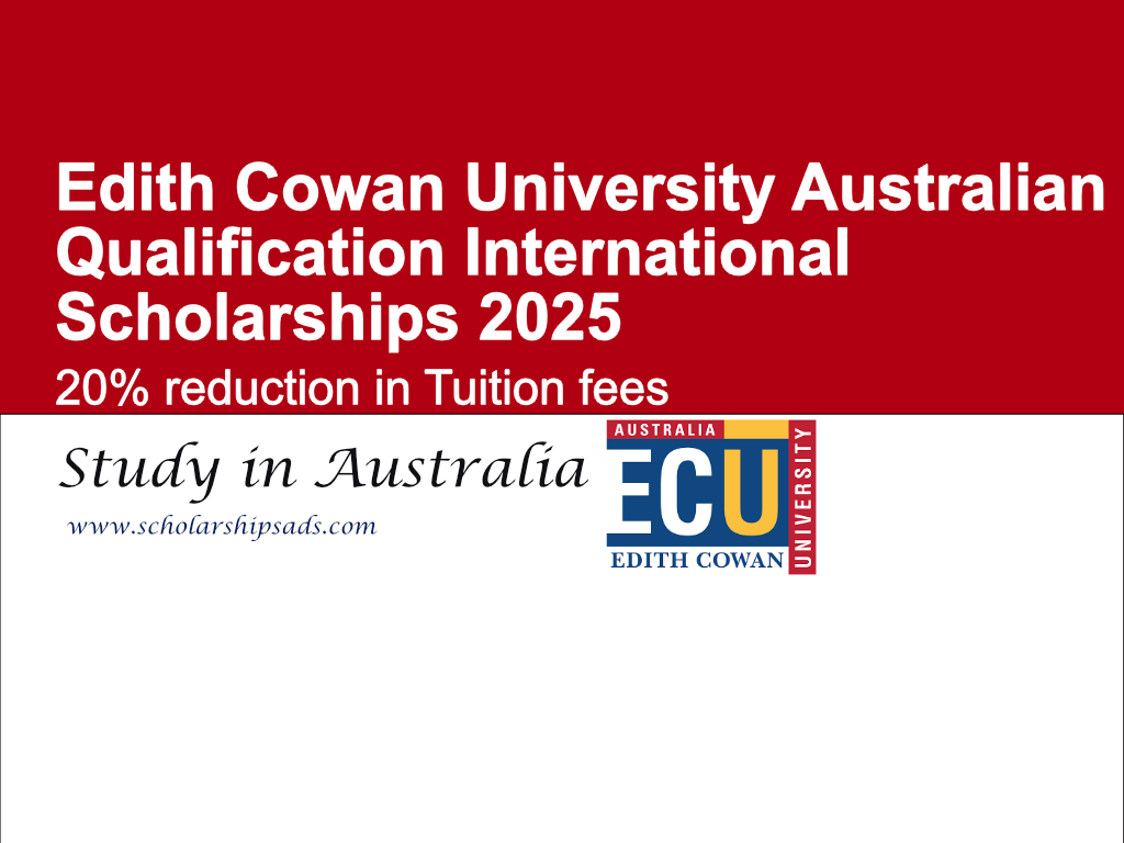Edith Cowan University (ECU) Australian Qualification International Scholarships 2025