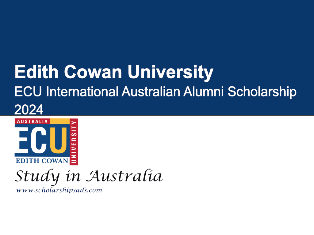 Edith Cowan University ECU International Australian Alumni Scholarship 2024