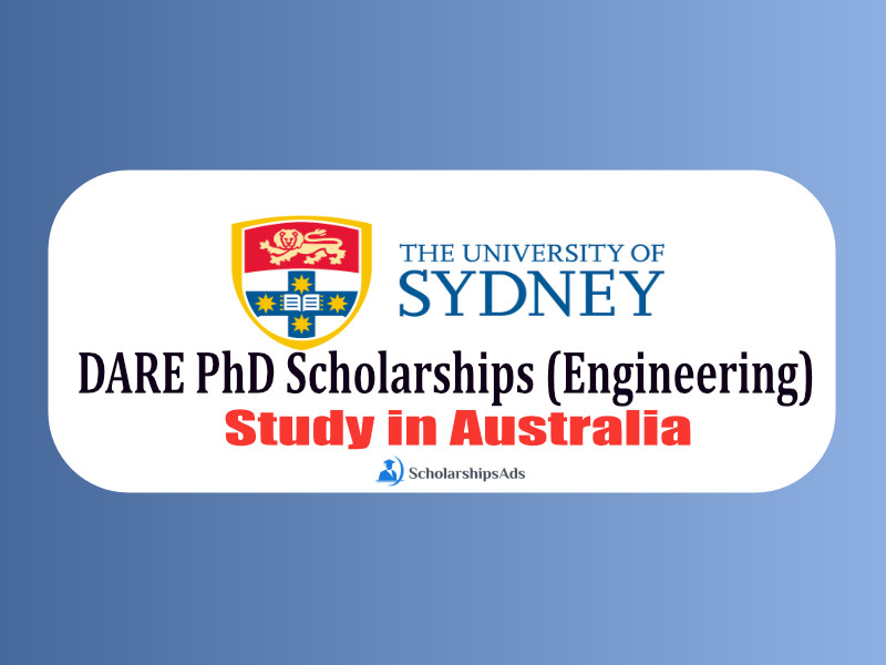 DARE PhD Scholarships (Engineering) 2022 - University of Sydney, Australia