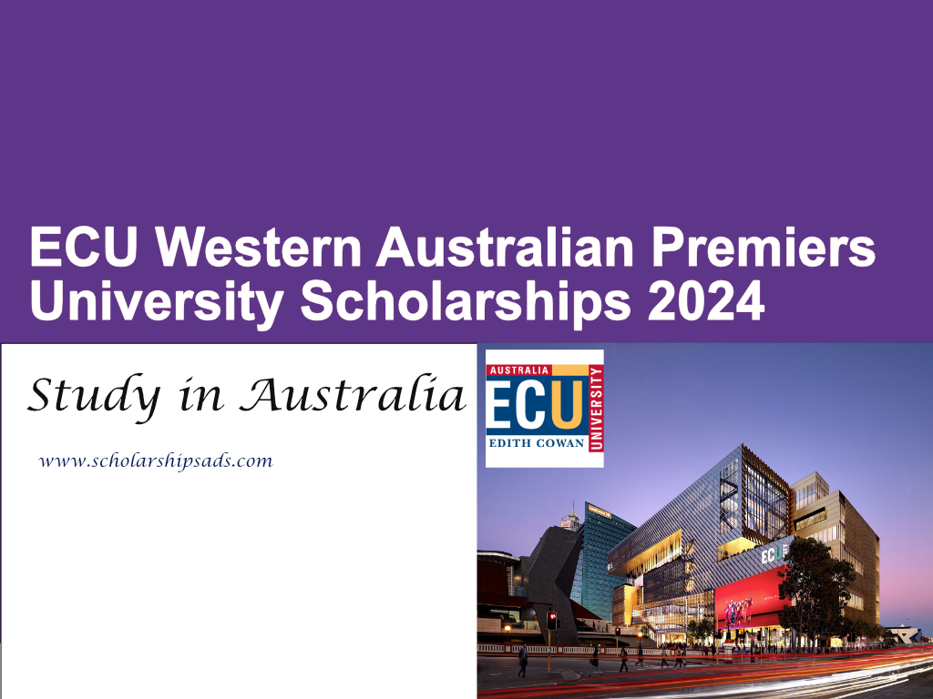 ECU Western Australian Premiers University Scholarships 2024