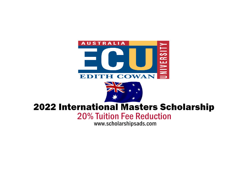 Edith Cowan University in Joondalup, Australia 2022 International Masters Scholarship (20% Tuition Fee Discount)