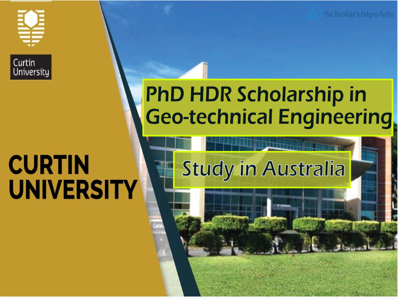 HDR Scholarship at Curtin University, Australia 2022