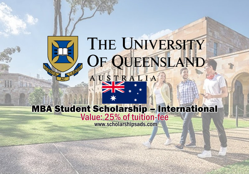 MBA Student Scholarships in Australia 2023 – The University of Queensland