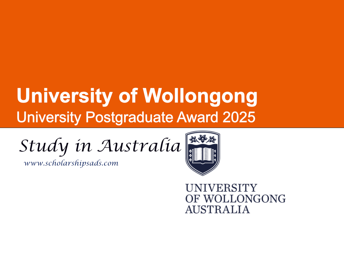 University of Wollongong Australia University Postgraduate Award 2025