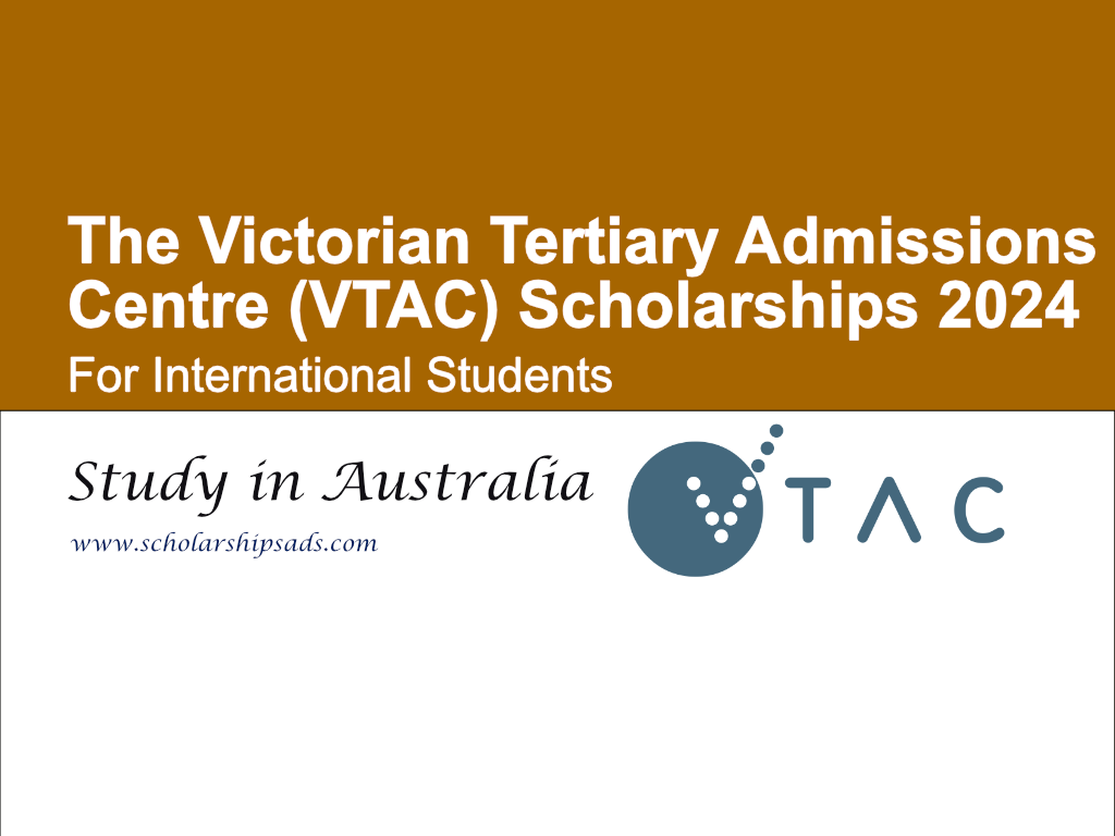 The Victorian Tertiary Admissions Centre (VTAC) Australia Scholarships 2024 for International Students
