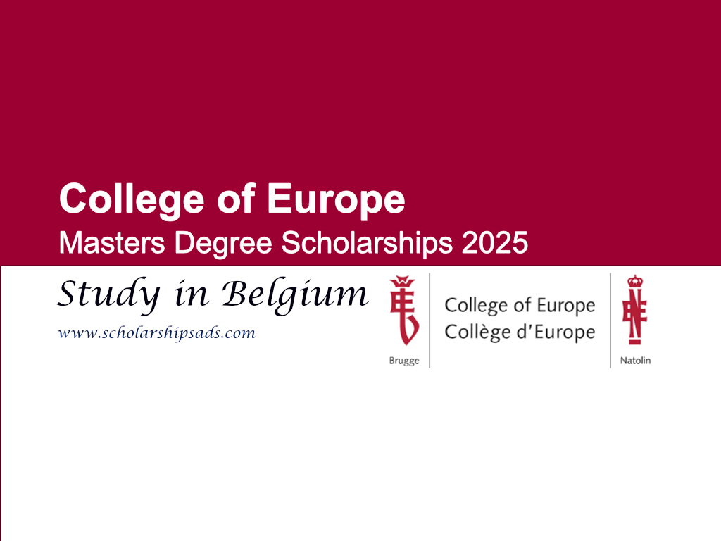 College of Europe Masters Degree Scholarships 2025