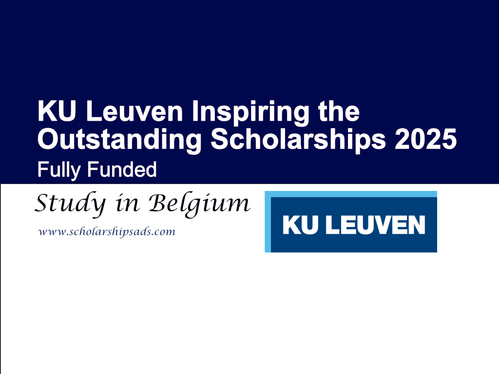 KU Leuven Belgium Inspiring the Outstanding Scholarships 2025 (Fully Funded)
