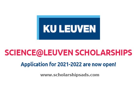Science@Leuven Scholarship at K.U.Leuven University Belgium