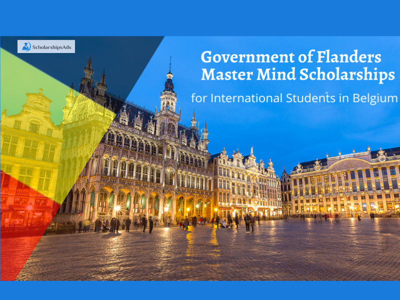 Master Mind Scholarship Government of Flanders Belgium 2022-23