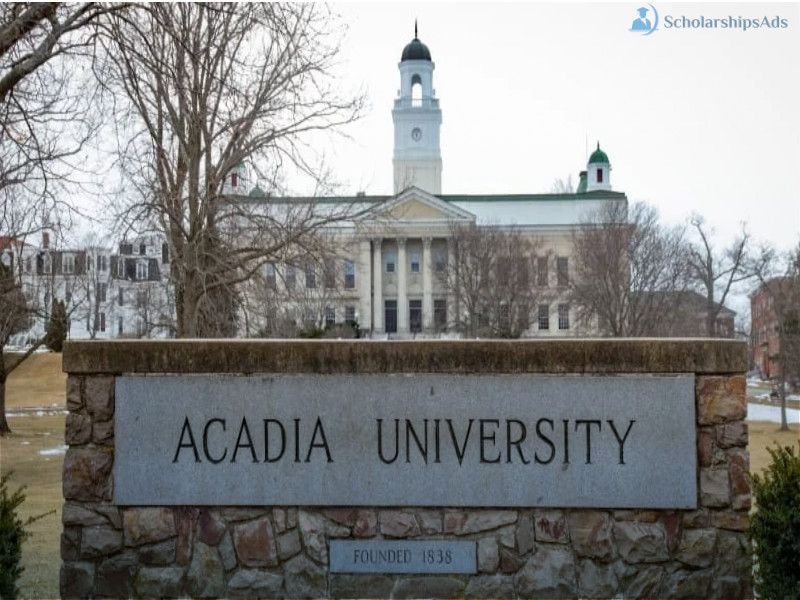 Acadia University Entrance Scholarship Awards, Nova Scotia Canada 2021-22