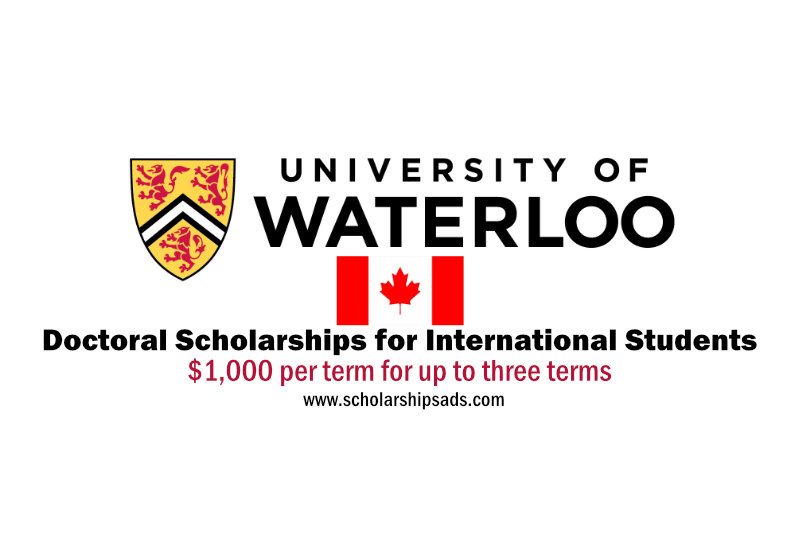  University of Waterloo Canada Graduate Scholarships 2022-2023