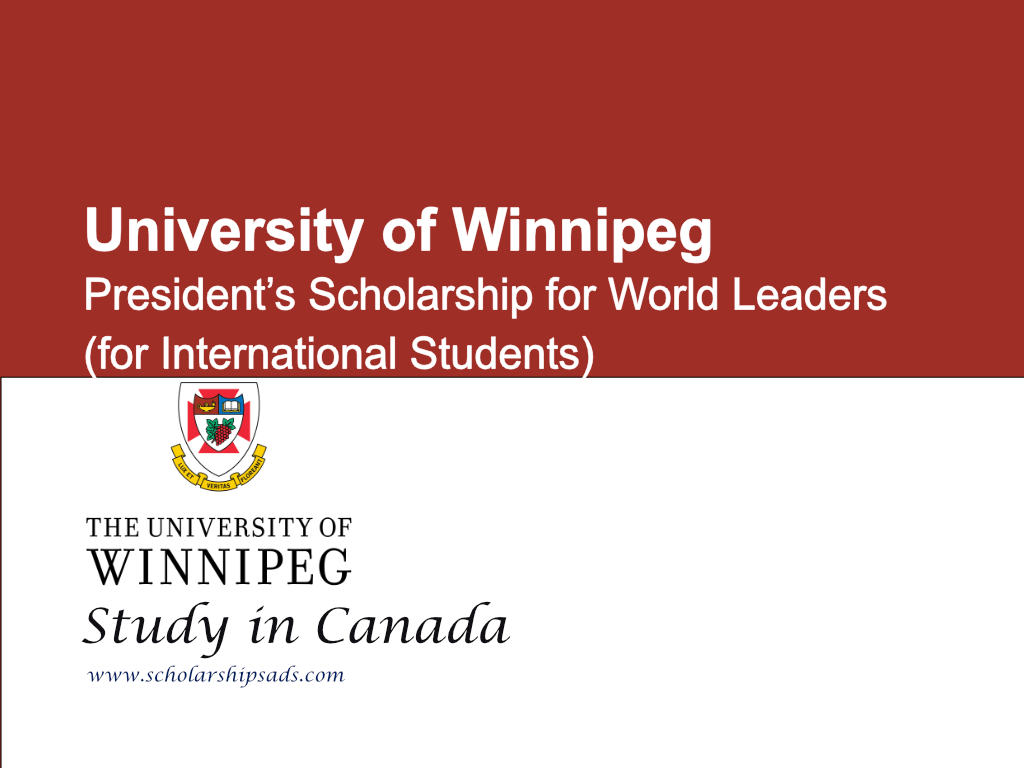 University of Winnipeg Presidents Scholarships 2024 in Canada