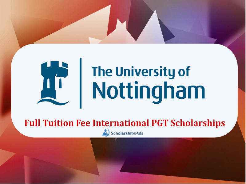 Full Tuition Fee International PGT Scholarships 2022