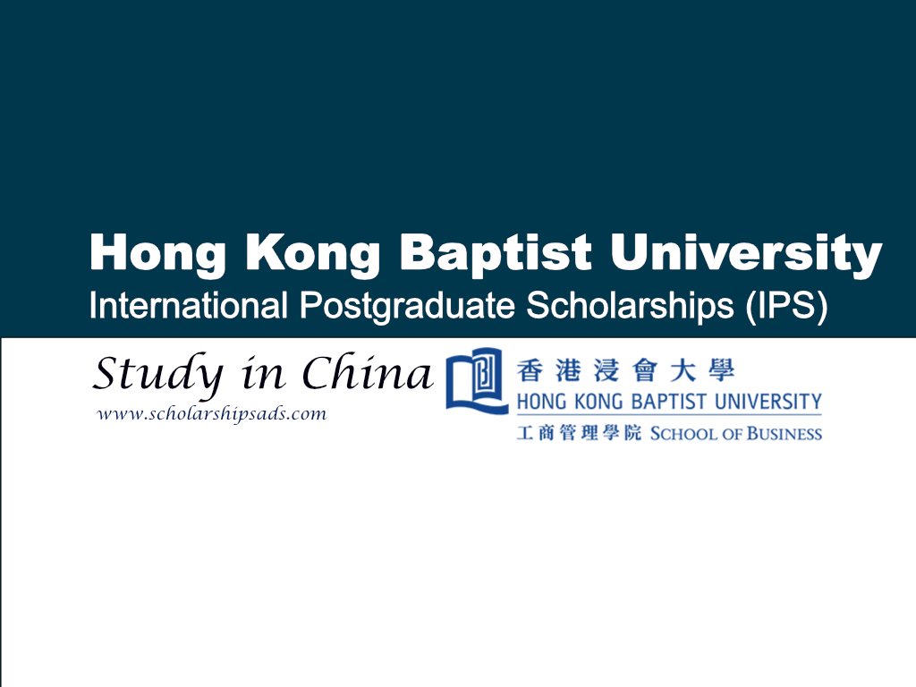 Hong Kong Baptist University International Postgraduate Scholarships 2024. (Fully Funded)