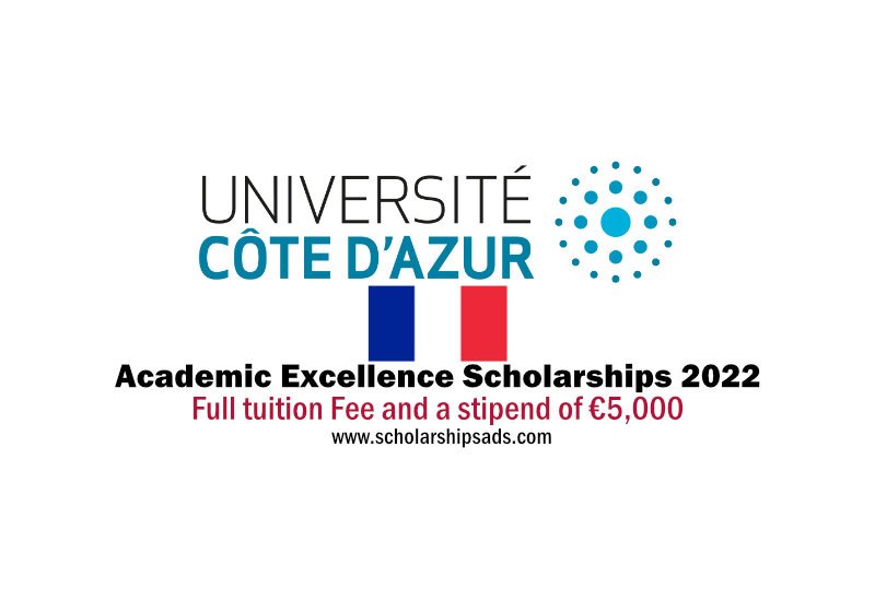 Université Côte d’Azur Academic Excellence Scholarships for International Students in France 2022/2023