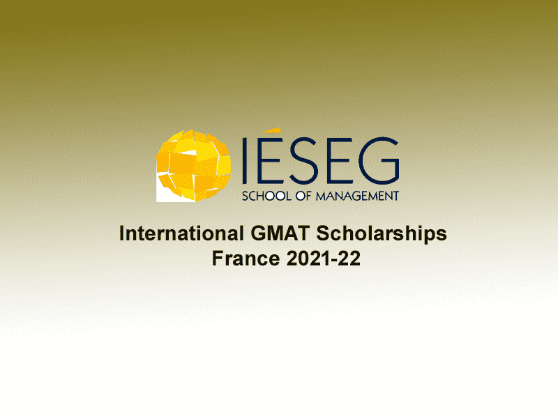 International GMAT Scholarships at IESEG School of Management, France
