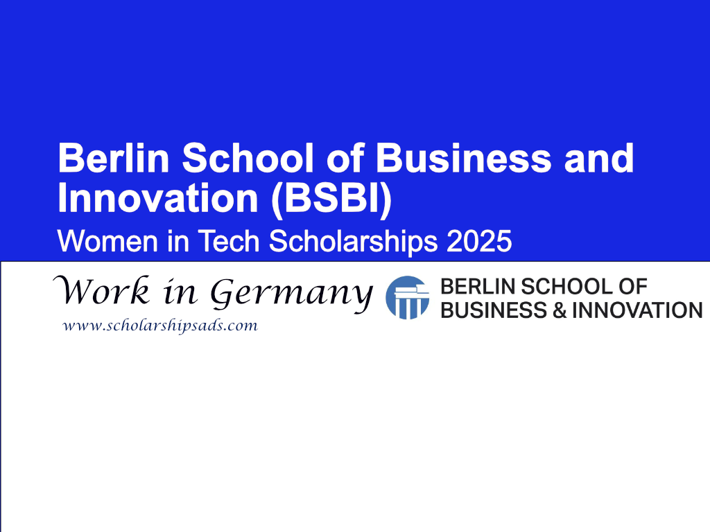 Berlin School of Business and Innovation (BSBI) Germany Women in Tech Scholarships 2025