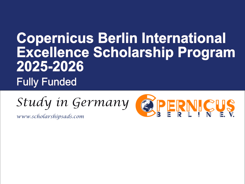 Copernicus Berlin Germany International Excellence Scholarship Program 2025-2026 (Fully Funded)