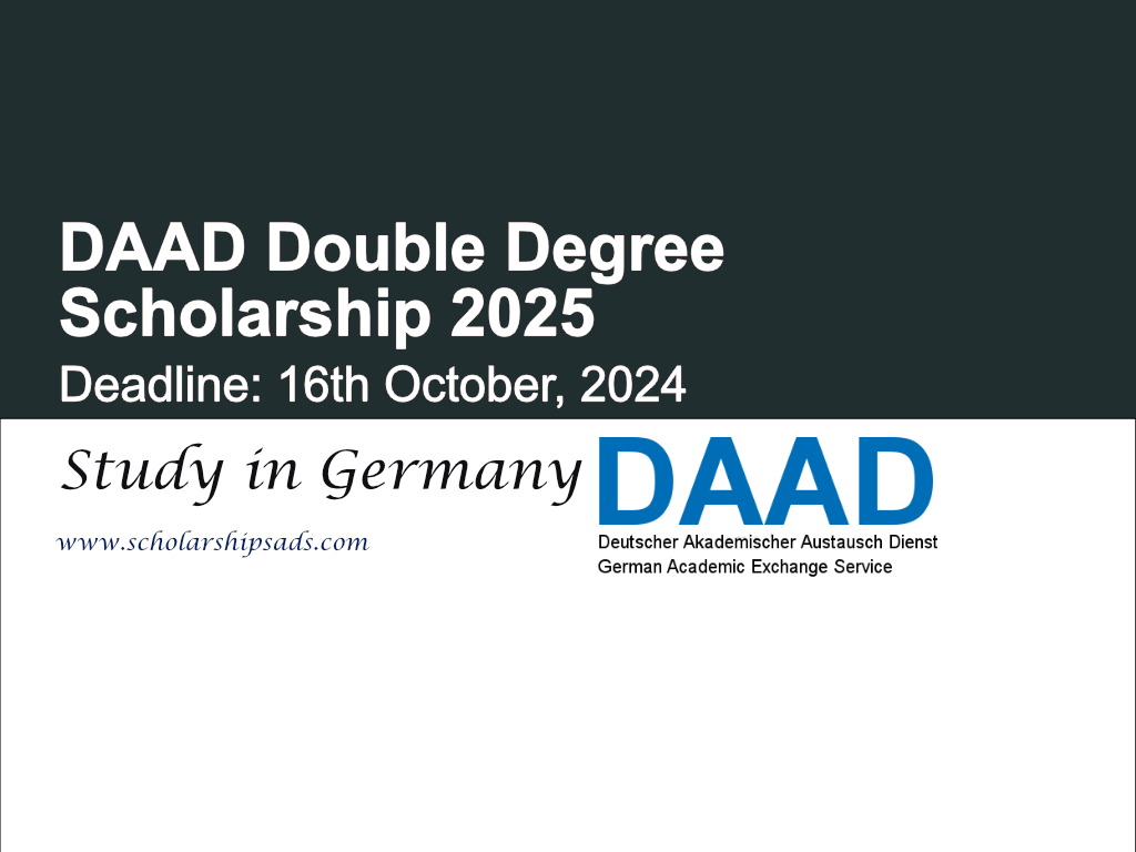 DAAD Germany Double Degree Scholarship 2025