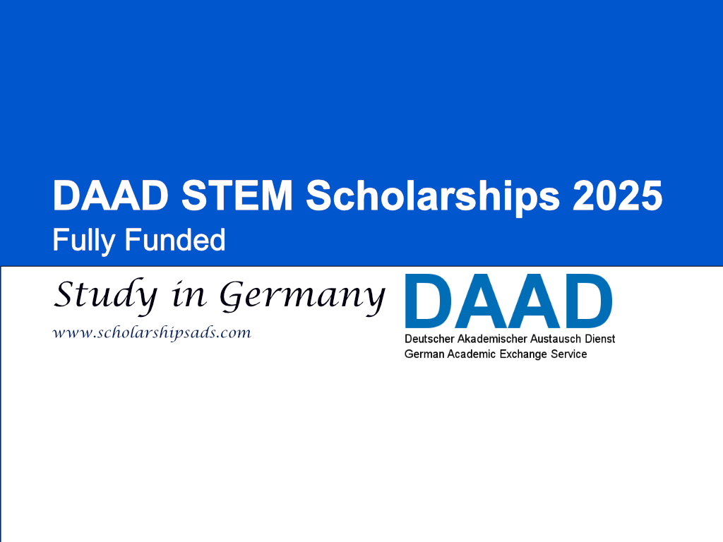 DAAD Germany STEM Scholarships 2025 (Fully Funded)