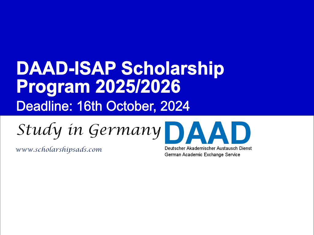 DAAD-ISAP Germany Scholarship Program 2025/2026