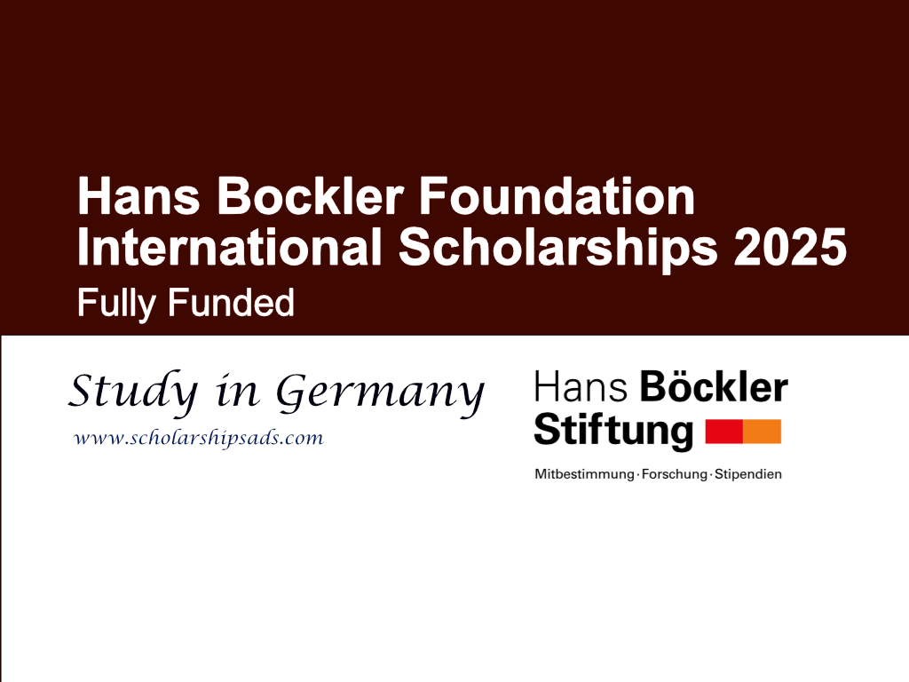 Hans Bockler Foundation International Scholarships 2025 (Fully Funded)
