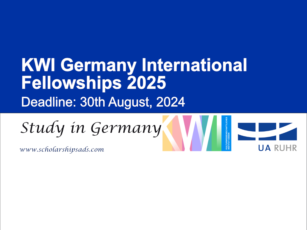 KWI Germany International Fellowships 2025