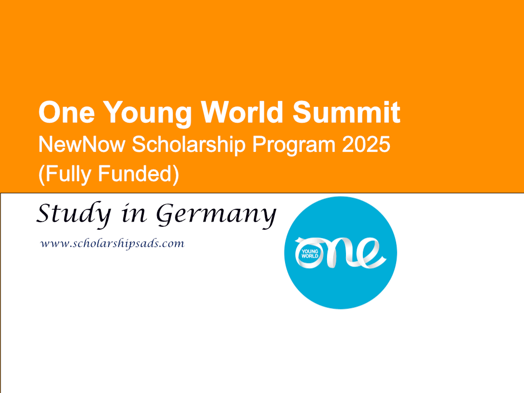 One Young World Summit Germany NewNow Scholarship Program 2025 (Fully Funded)