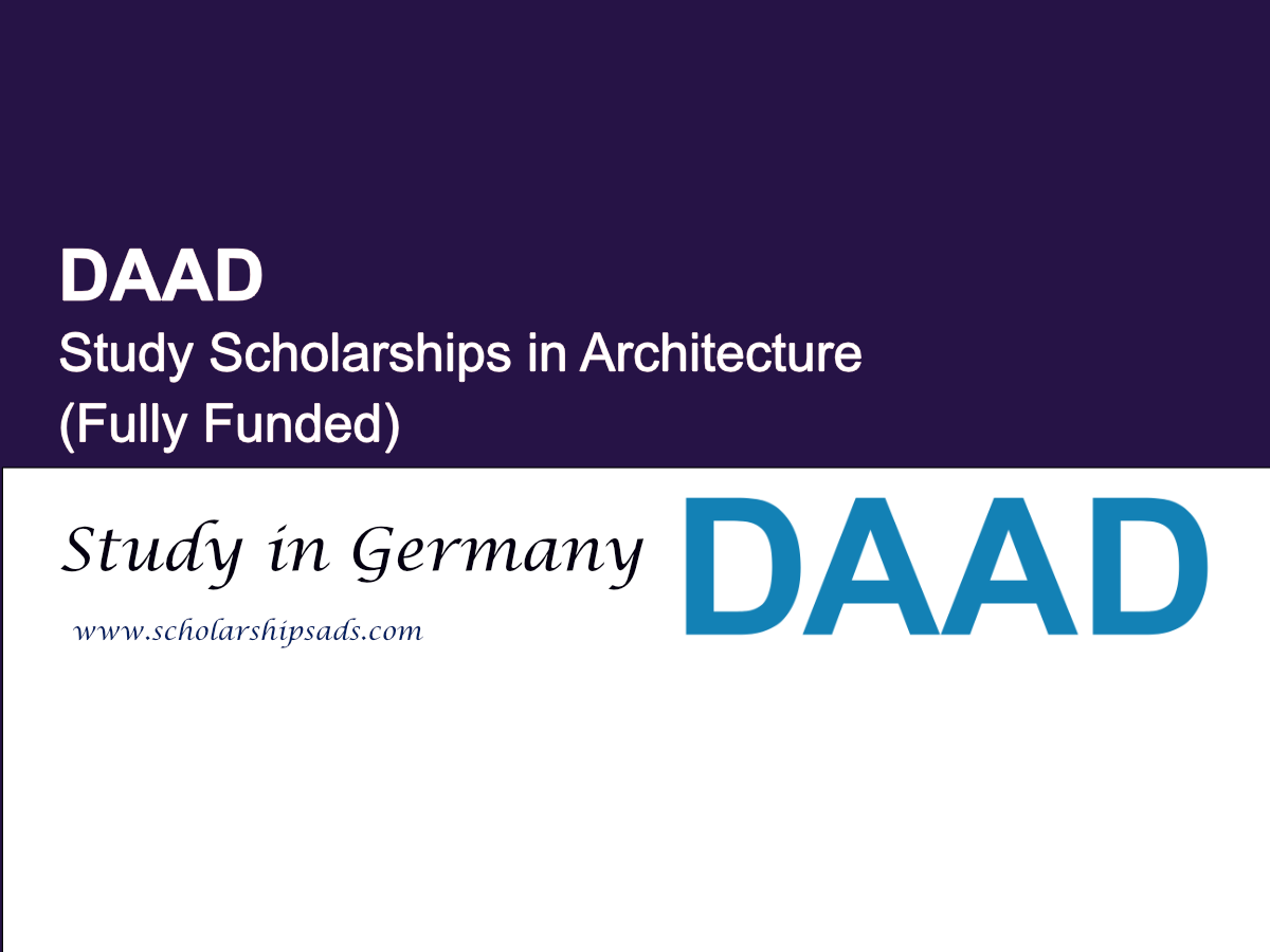 DAAD Germany Study Scholarships in Architecture (Fully Funded)