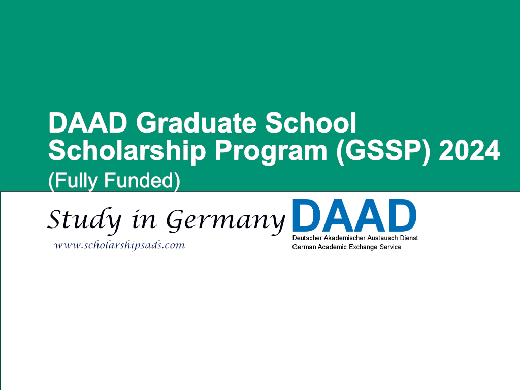 DAAD Graduate School Germany Scholarship. (Fully Funded)