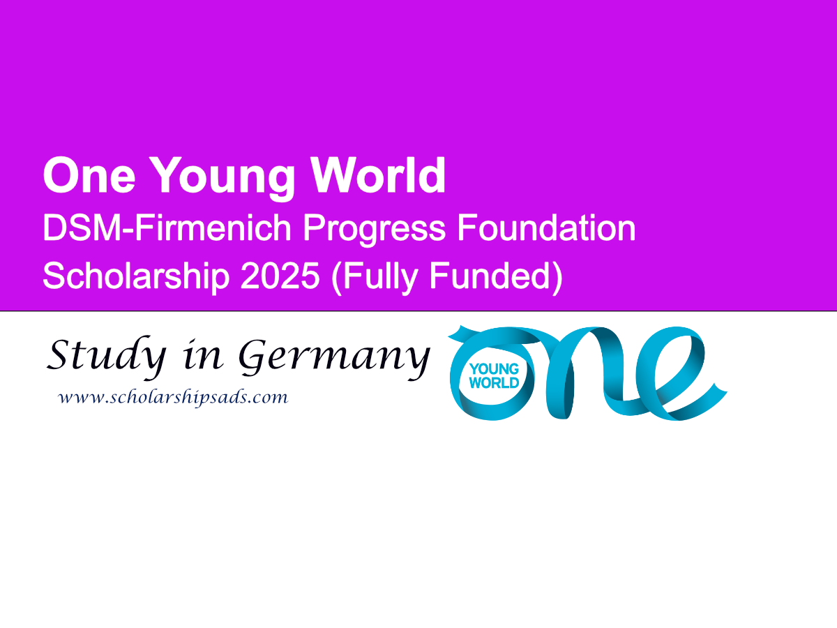 One Young World Germany DSM-Firmenich Progress Foundation Scholarship 2025 (Fully Funded)
