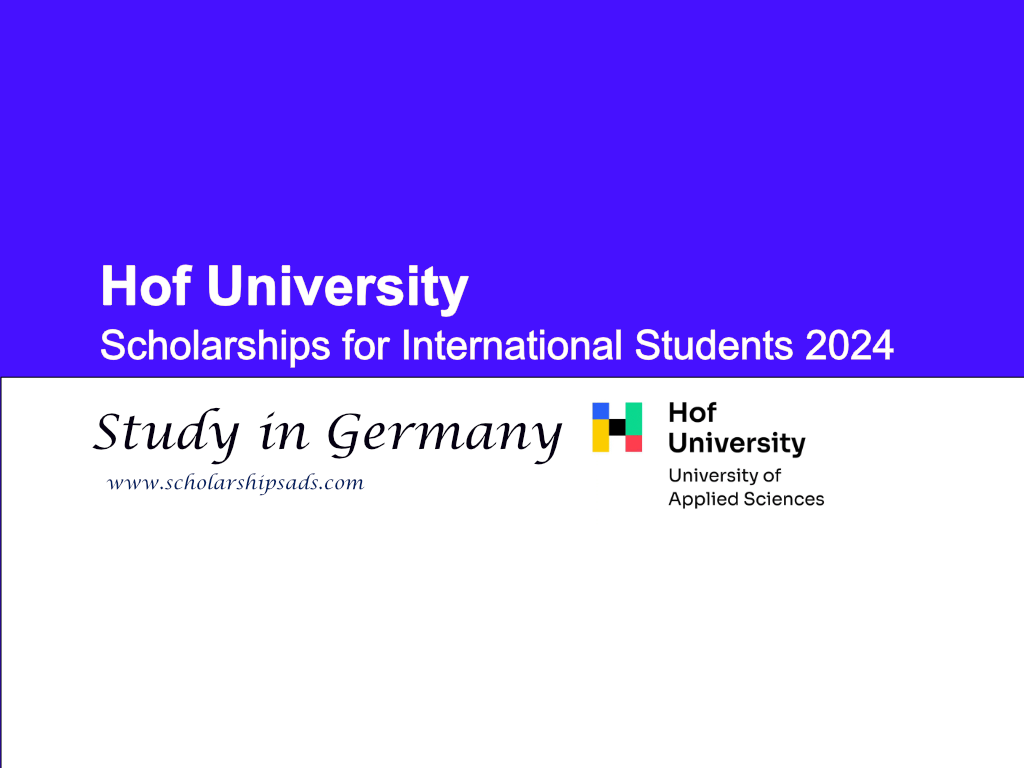 Germany Hof University Scholarships for International Students 2024.