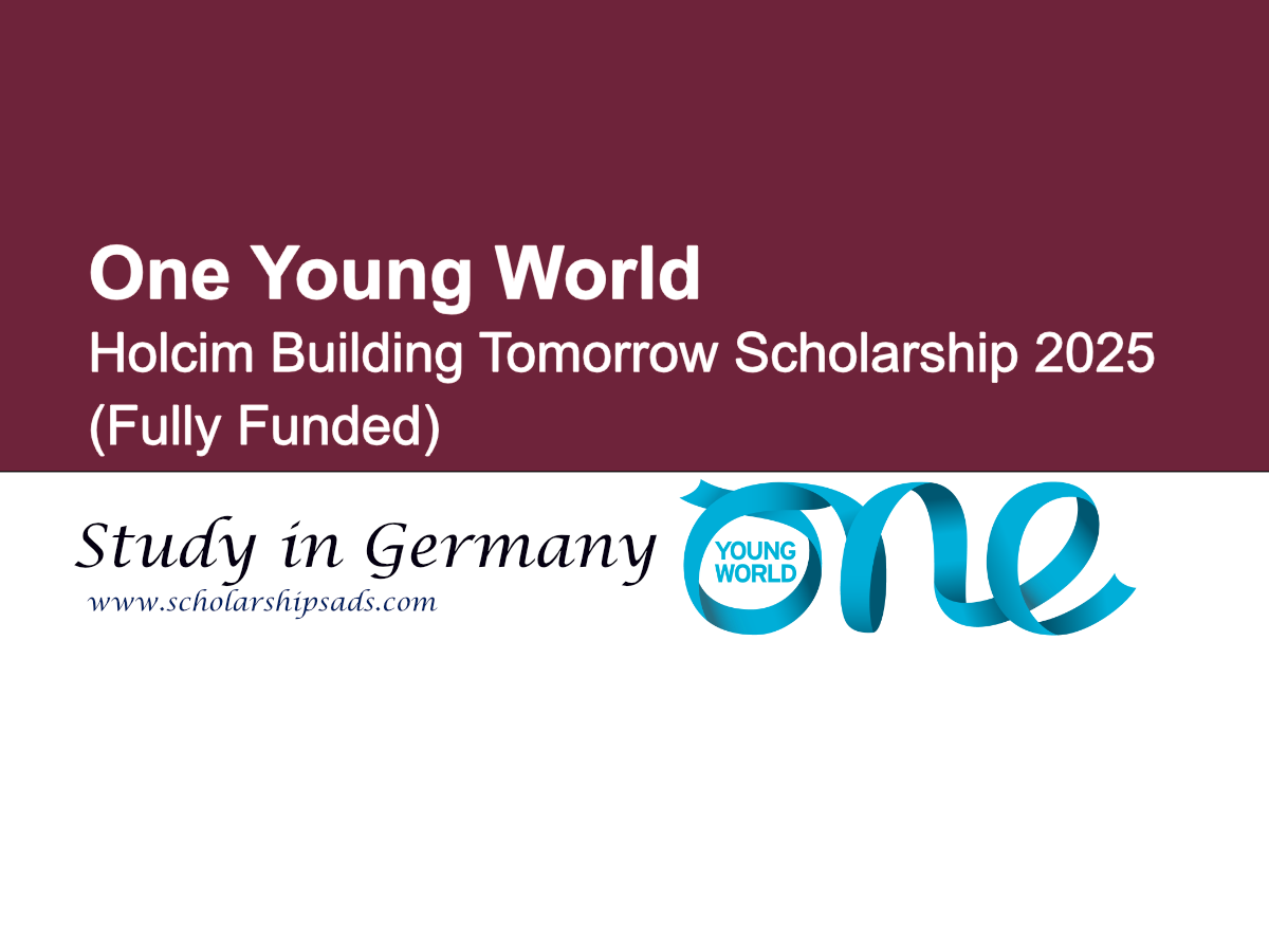 One Young World Germany Holcim Building Tomorrow Scholarship 2025 (Fully Funded)