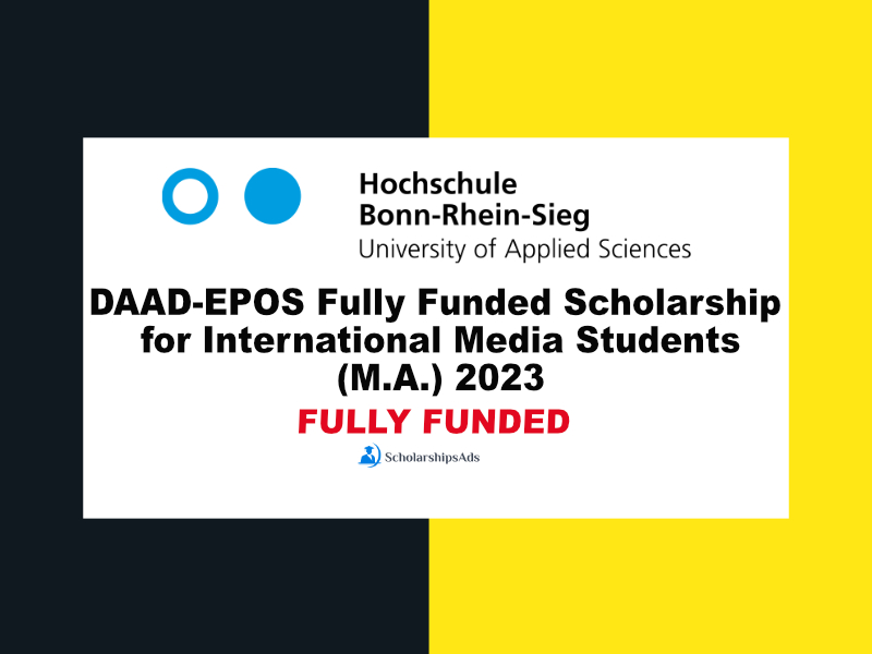 DAAD-EPOS Fully Funded Scholarship for International Media Students (M.A.) 2023