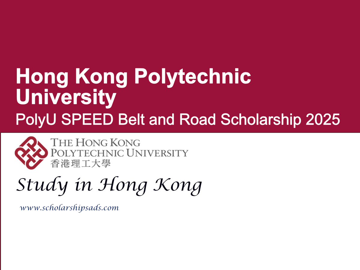 Hong Kong Polytechnic University PolyU SPEED Belt and Road Scholarship 2025