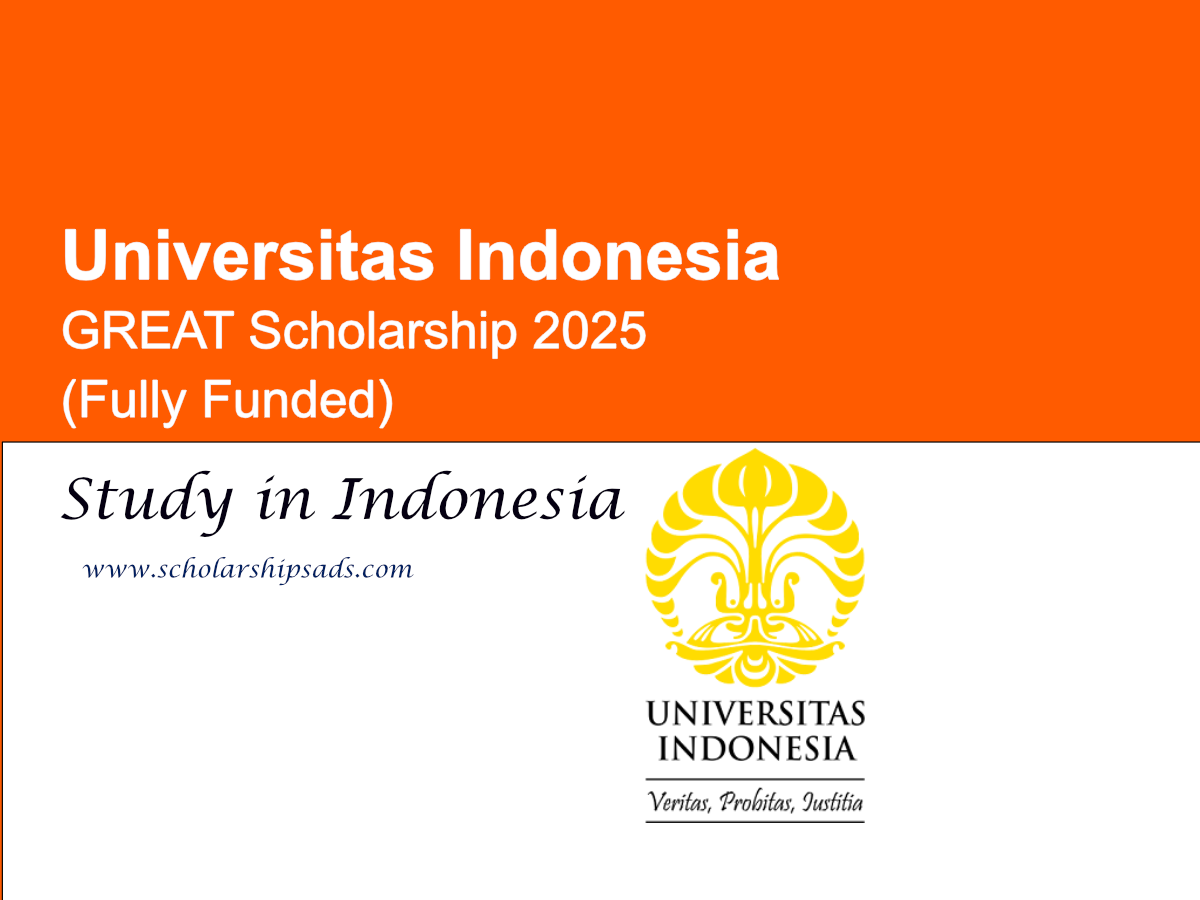 Universitas Indonesia (UI) GREAT Scholarship 2025 (Fully Funded)