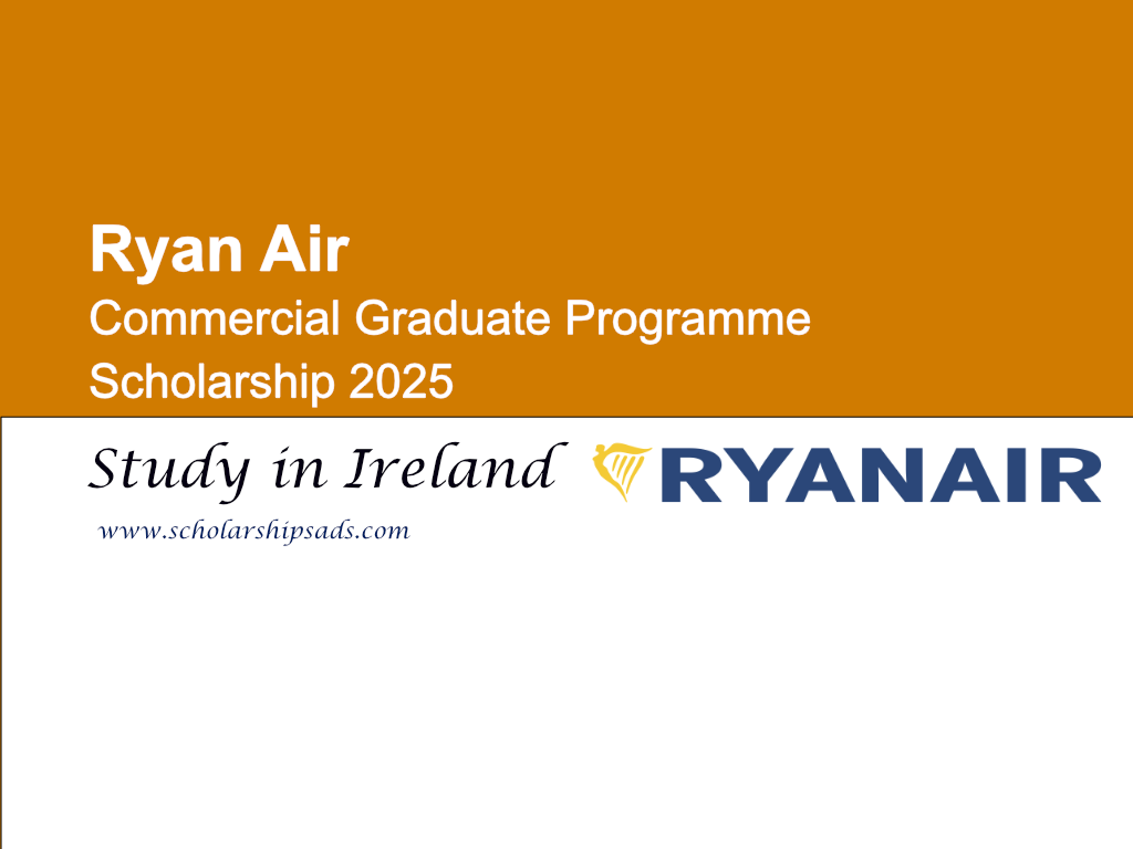 Ryan Air Ireland Commercial Graduate Programme Scholarship 2025