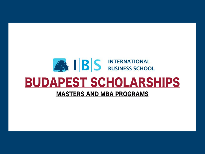 Budapest Master's and MBA Scholarship at IBS Netherlands - Fully Funded