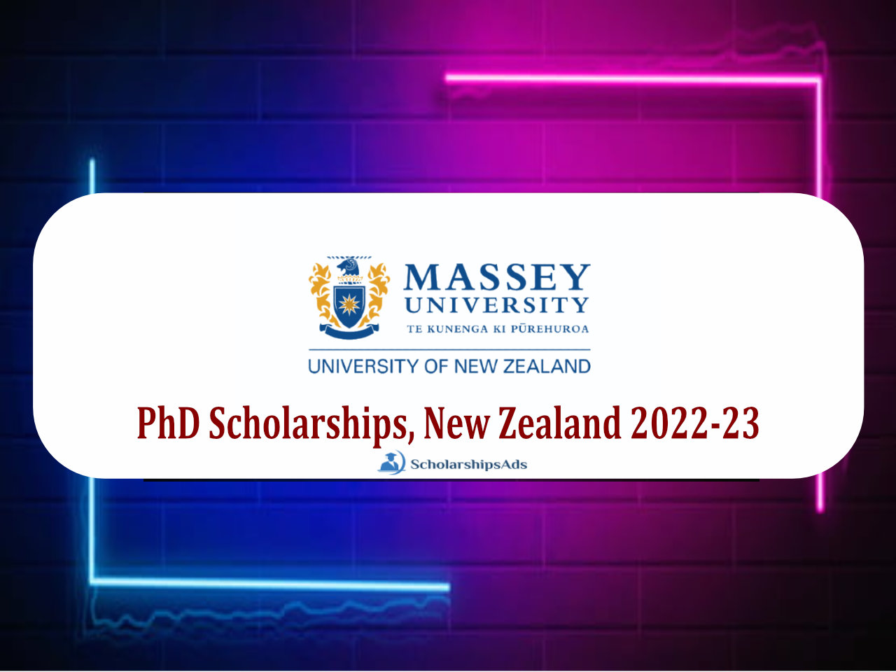PhD Scholarships, New Zealand 2022-23