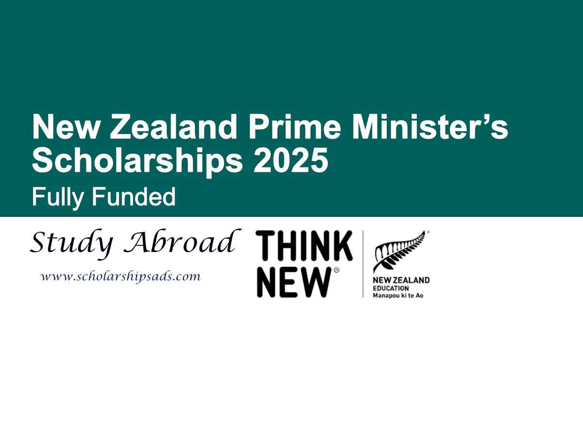 New Zealand Prime Minister’s Scholarships 2025 for Asia & Latin America (Fully Funded)