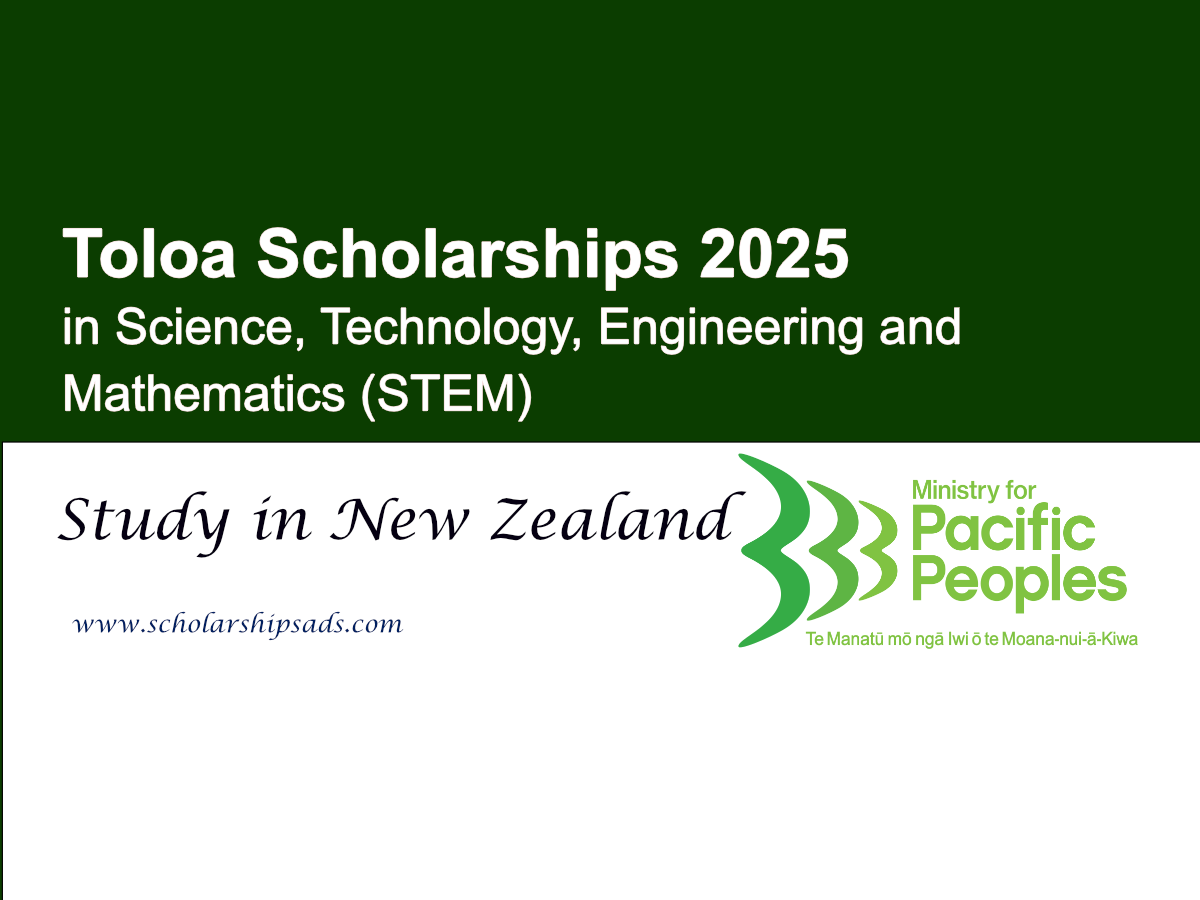 New Zealand Toloa Scholarships 2025 in STEM